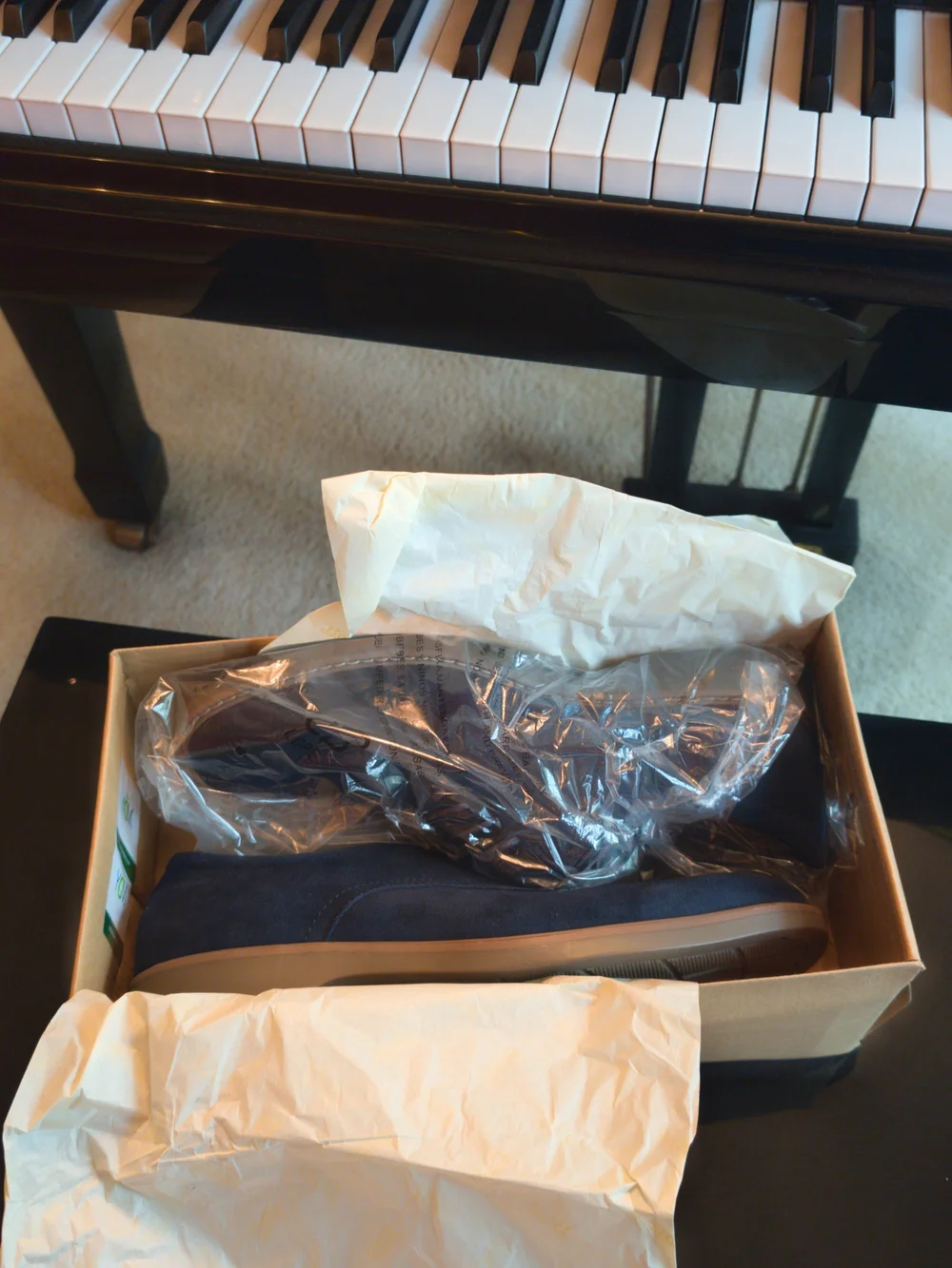 G.H. Bass & Co. Navy Suede Derby Shoe